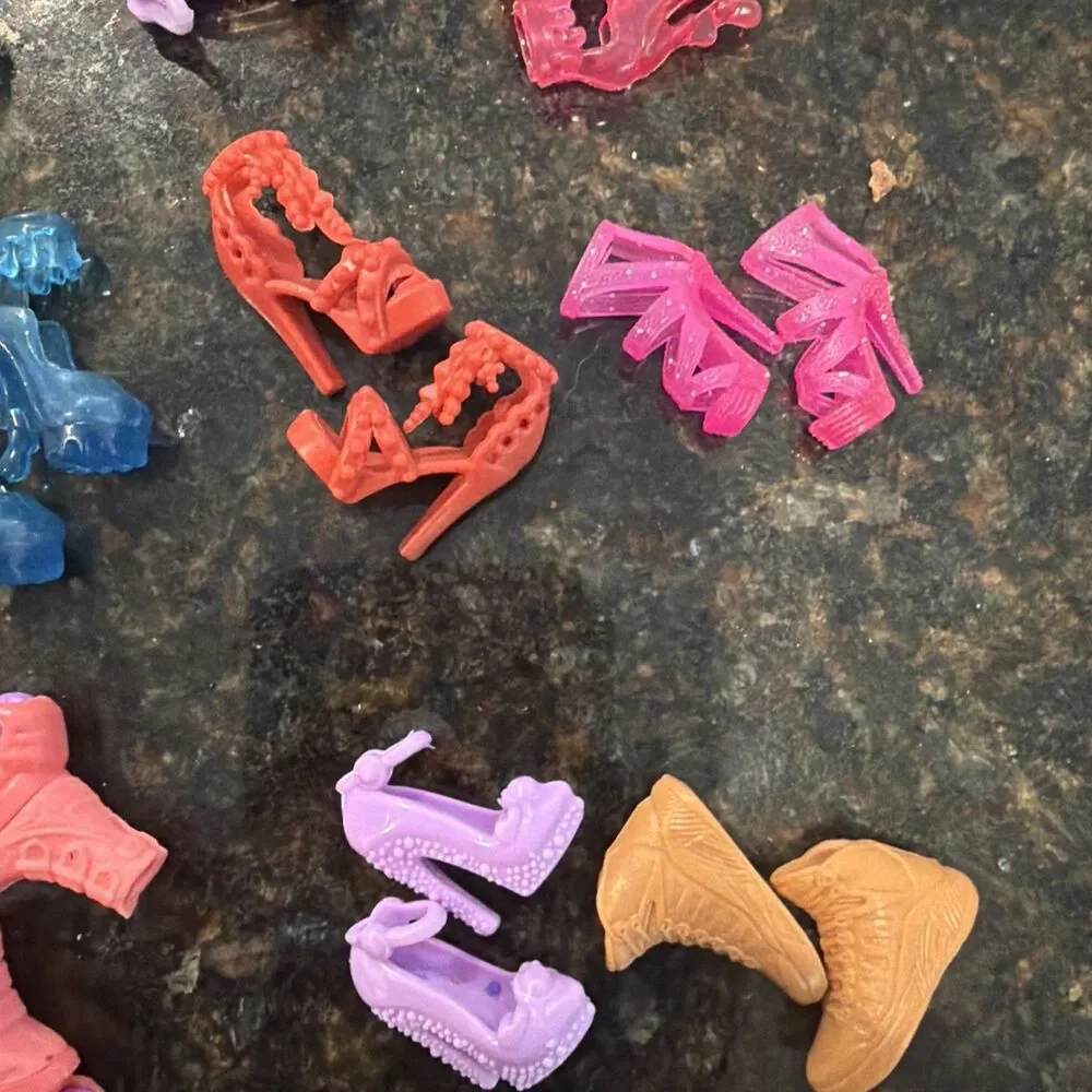 Lot of Barbie Shoes and Other Brands 26 Pairs Mixed Lot